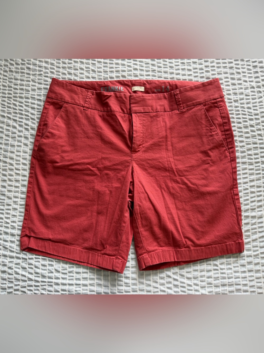 J. Crew Brick Red Women's Bermuda Shorts